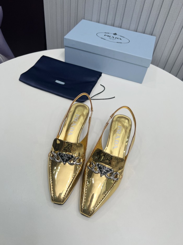 Prada Womens Shoes Sandals Casual Luxury Brand Pumps 4.5cm Heel with Original Box Whatsapp【+1-3239614486】
