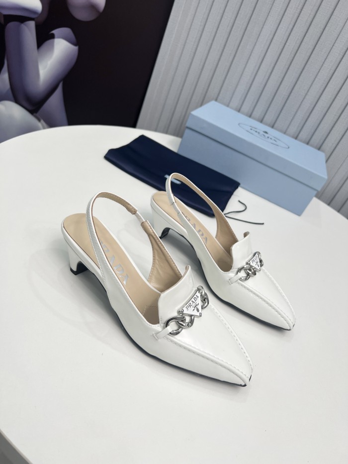Prada Womens Shoes Sandals Casual Luxury Brand Pumps 4.5cm Heel with Original Box Whatsapp【+1-3239614486】