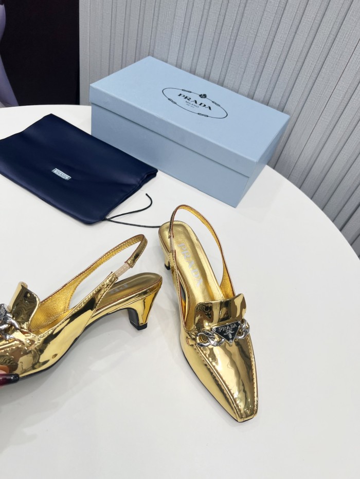 Prada Womens Shoes Sandals Casual Luxury Brand Pumps 4.5cm Heel with Original Box Whatsapp【+1-3239614486】
