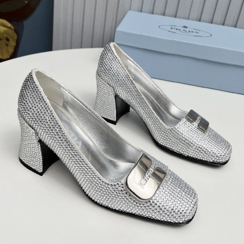 Prada Womens Shoes Casual Luxury Brand Pumps 8.5cm Heel with Original Box Whatsapp【+1-3239614486】