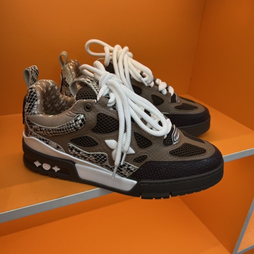 Louis Vuitton Mens Shoes Fashion Sneakers Design Luxury Brand LV TRAINER Skate SNEAKER Mix of materials with Original Box 1AB9XJ Whatsapp 【+1-3239614486】