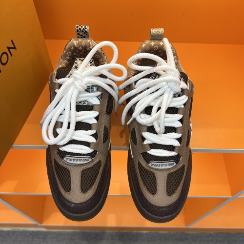 Louis Vuitton Mens Shoes Fashion Sneakers Design Luxury Brand LV TRAINER Skate SNEAKER Mix of materials with Original Box 1AB9XJ Whatsapp 【+1-3239614486】