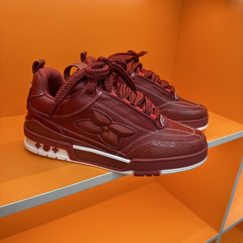 Louis Vuitton Mens Shoes Fashion Sneakers Design Luxury Brand LV TRAINER Skate SNEAKER Mix of materials with Original Box 1AB9XJ Whatsapp 【+1-3239614486】