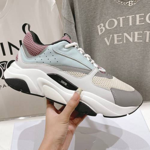Dior Mens Shoes Sneakers Luxury Brand Breathable Design B22 SNEAKER Beige Technical Mesh with Deep Gray and Brown Smooth Calfskin with Original Box Whatsapp 【+1-3239614486】