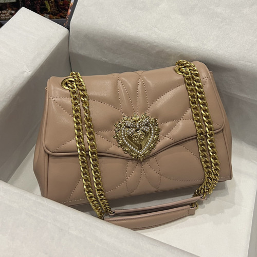 Dolce&Gabbana Womens Bags Shoulder Bag in quilted nappa leather Luxury Brand with Original Box Whatsapp【+1-3239614486】