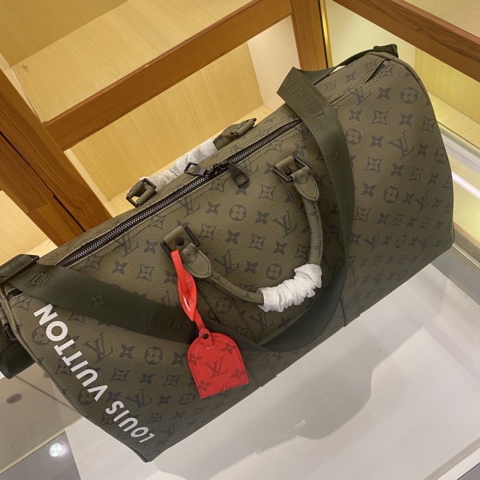 Louis Vuitton Womens and Mens Unisex Bags Luxury Brand LV Keepall Bandoulière 45 Fashion Design Travel Bag Whatsapp【+1-3239614486】