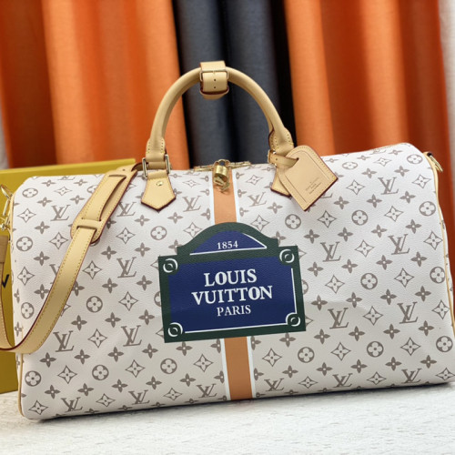 Louis Vuitton Womens and Mens Unisex Bags Luxury Brand LV Keepall Bandoulière 45 Fashion Design Travel Bag Whatsapp【+1-3239614486】
