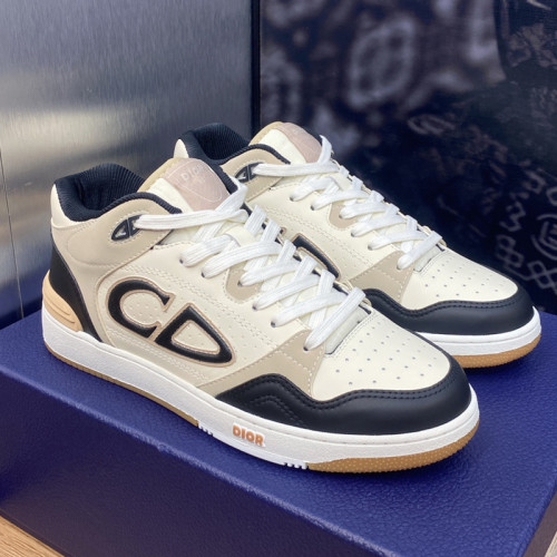 Dior Mens Shoes Sneakers Luxury Brand Breathable Design B57 MID-TOP SNEAKER Smooth Calfskin with Dior Oblique Jacquard with Original Box Whatsapp 【+1-3239614486】