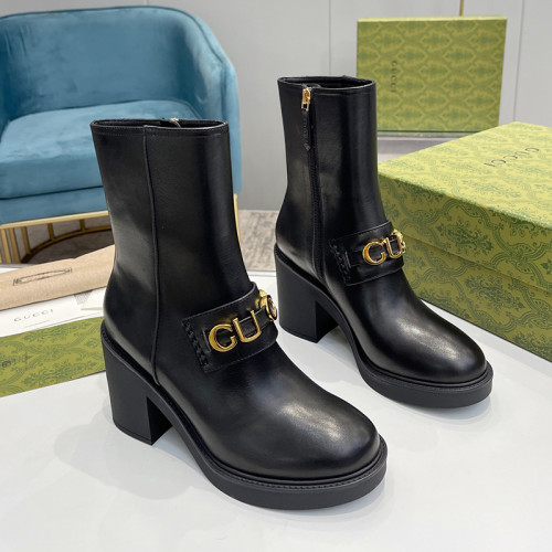 Gucci Women Shoes Boots Luxury Brand Fashion Women's ankle boot with Double G with Original Box Whatsapp【+1-3239614486】