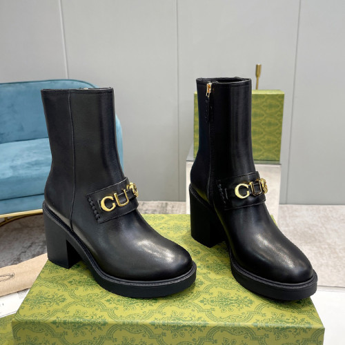 Gucci Women Shoes Boots Luxury Brand Fashion Women's ankle boot with Double G with Original Box Whatsapp【+1-3239614486】