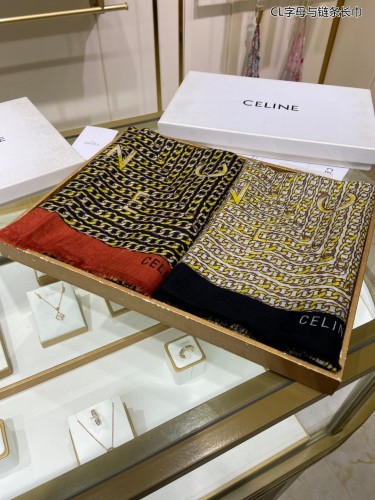Celine Scarves Womens Fashion Scarf with Original Box Whatsapp【+1-3239614486】