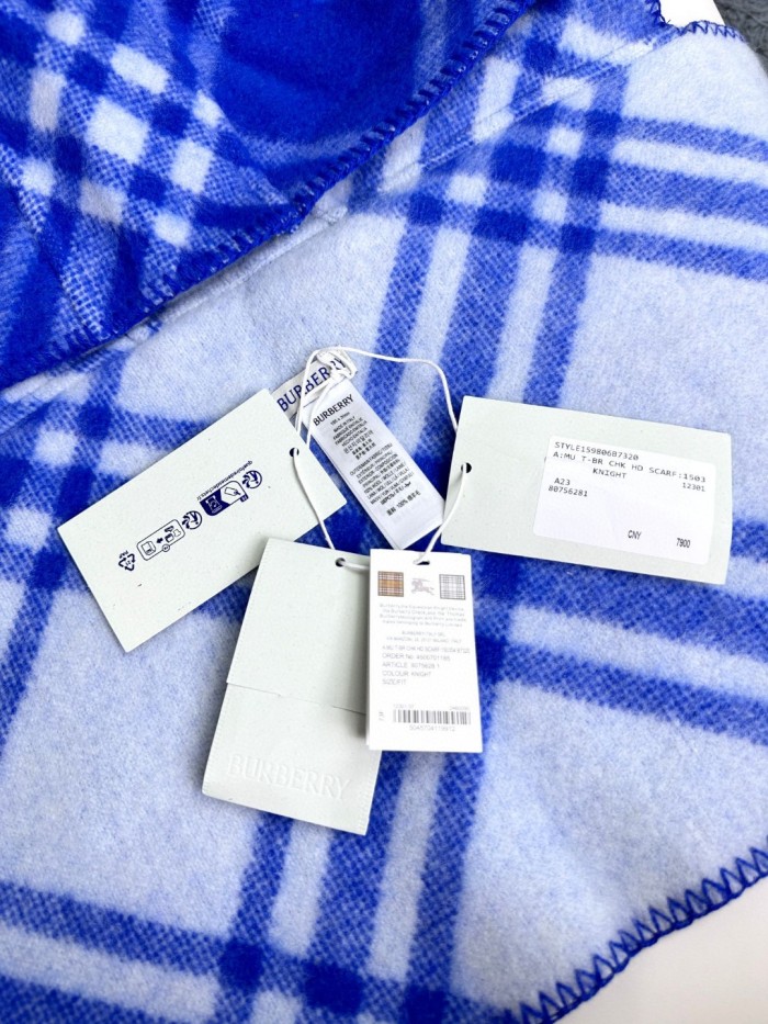 Burberry Scarves Men Womens Fashion Scarf Check Wool Hooded Scarf 80756281 with Original Box Whatsapp【+1-3239614486】
