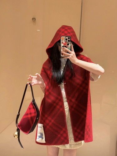 Burberry Scarves Men Womens Fashion Scarf Check Wool Hooded Scarf 80756311 with Original Box Whatsapp【+1-3239614486】