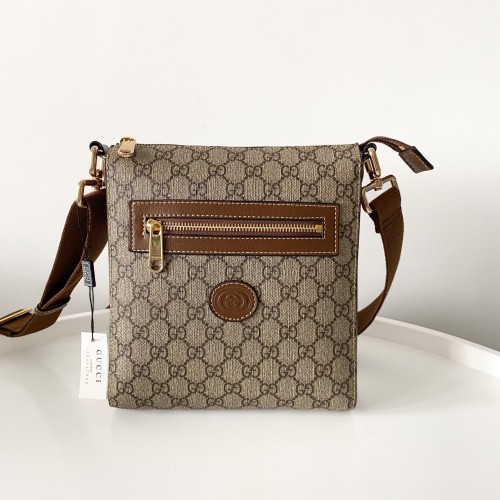 Gucci Mens Messenger Shoulder Bags Luxury Brand Fashion Bags GG Black Messenger Bag 523599 Whatsapp【+1-3239614486】
