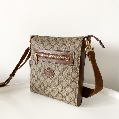Gucci Mens Messenger Shoulder Bags Luxury Brand Fashion Bags GG Black Messenger Bag 523599 Whatsapp【+1-3239614486】