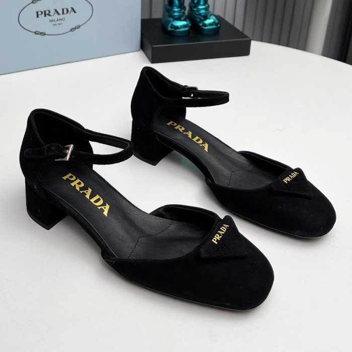 Prada Womens Shoes Sandals Casual Luxury Brand Pumps 4cm Heel with Original Box Whatsapp【+1-3239614486】