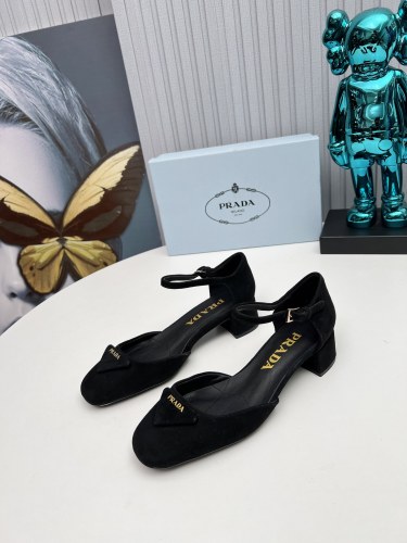 Prada Womens Shoes Sandals Casual Luxury Brand Pumps 4cm Heel with Original Box Whatsapp【+1-3239614486】