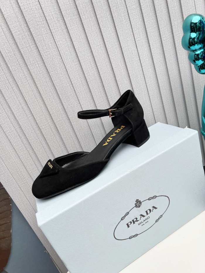 Prada Womens Shoes Sandals Casual Luxury Brand Pumps 4cm Heel with Original Box Whatsapp【+1-3239614486】