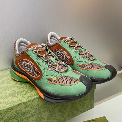 Gucci Mens Shoes Boots Luxury Brand Fashion Men's Gucci Run sneaker in suede with Original Box Whatsapp【+1-3239614486】