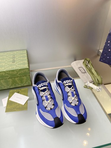 Gucci Mens Shoes Boots Luxury Brand Fashion Men's Gucci Run sneaker in suede with Original Box Whatsapp【+1-3239614486】