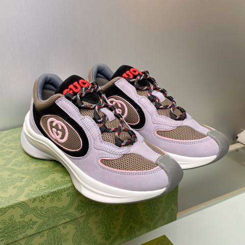 Gucci Mens Shoes Boots Luxury Brand Fashion Men's Gucci Run sneaker in suede with Original Box Whatsapp【+1-3239614486】