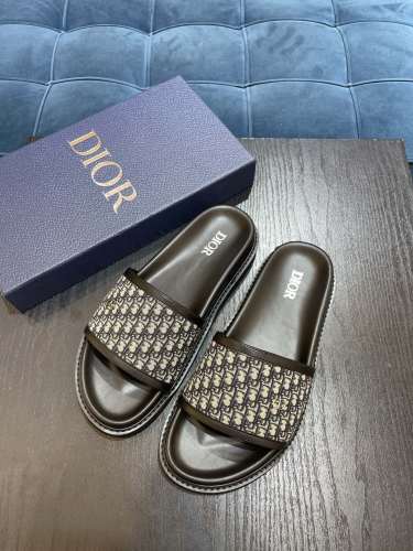 Dior Men Shoes Sandals Luxury Brand Fashion DIOR AQUA SANDAL Black Dior Oblique Jacquard with Original Box 3SA135ZSA_H969 Whatsapp【+1-3239614486】
