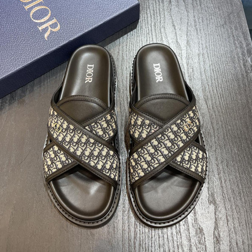 Dior Men Shoes Sandals Luxury Brand Fashion DIOR AQUA SANDAL Black Dior Oblique Jacquard with Original Box 3SA135ZSA_H969 Whatsapp【+1-3239614486】