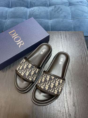 Dior Men Shoes Sandals Luxury Brand Fashion DIOR AQUA SANDAL Black Dior Oblique Jacquard with Original Box 3SA135ZSA_H969 Whatsapp【+1-3239614486】