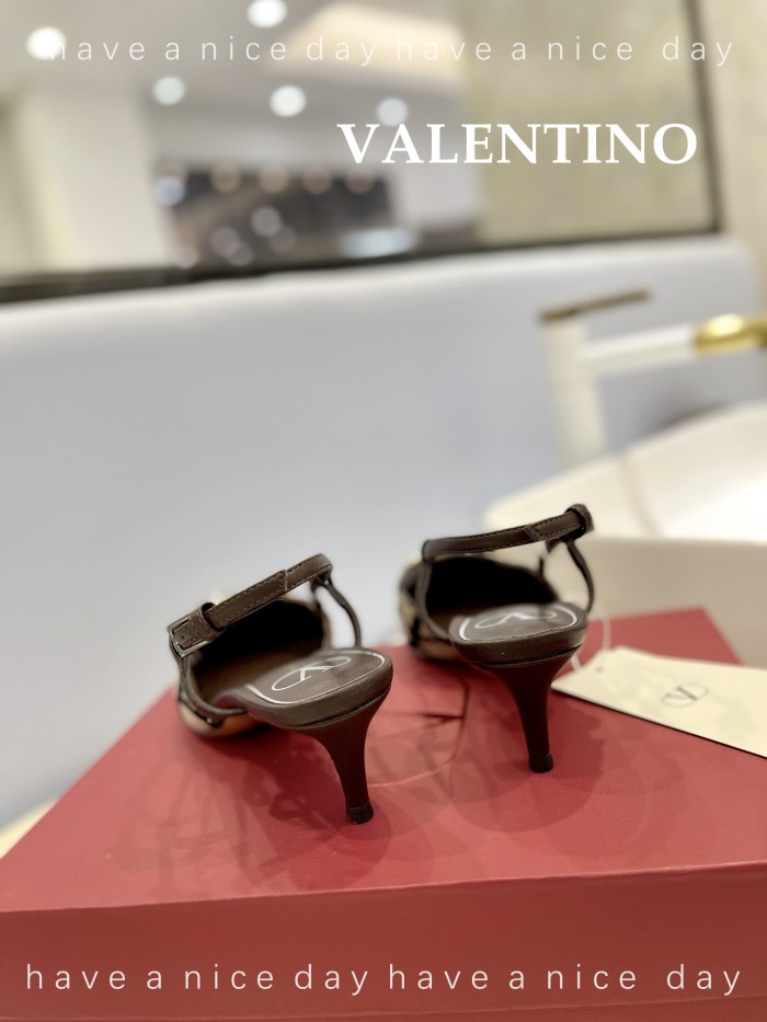 Valentino Garavani Women Fashion Shoes Pumps Luxury Brand Vlogo Signature Calfskin with Original Box 4cm Heel