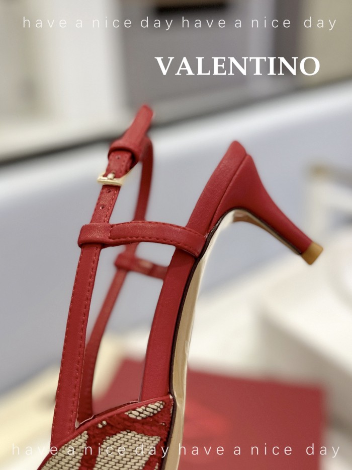 Valentino Garavani Women Fashion Shoes Pumps Luxury Brand Vlogo Signature Calfskin with Original Box 4cm Heel