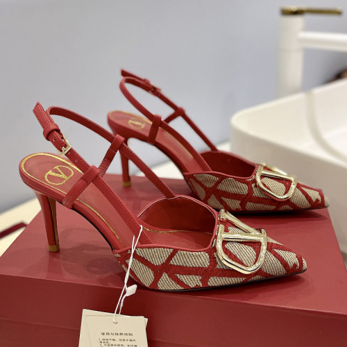 Valentino Garavani Women Fashion Shoes Pumps Luxury Brand Vlogo Signature Calfskin with Original Box 8cm Heel Whatsapp【+1-3239614486】
