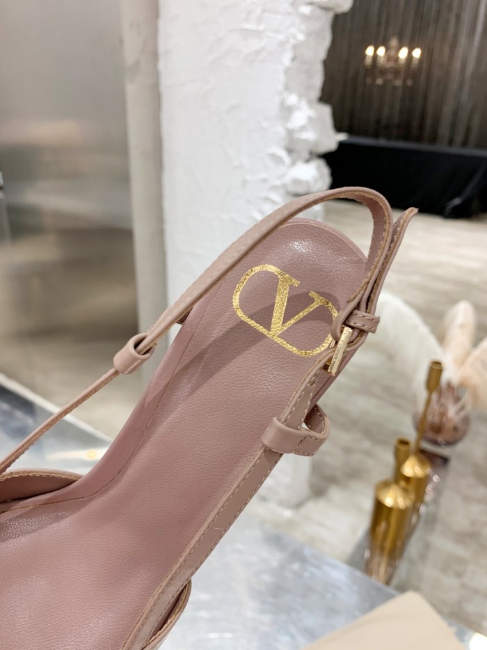 Valentino Garavani Women Fashion Shoes Pumps Luxury Brand Vlogo Signature Calfskin with Original Box 4cm Heel