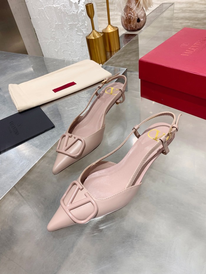 Valentino Garavani Women Fashion Shoes Pumps Luxury Brand Vlogo Signature Calfskin with Original Box 4cm Heel
