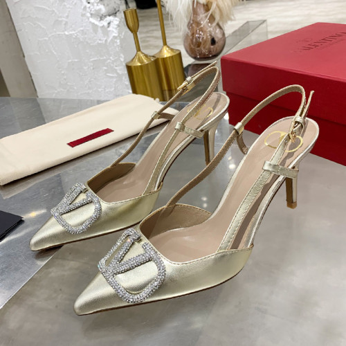 Valentino Garavani Women Fashion Shoes Pumps Luxury Brand Vlogo Signature Calfskin with Original Box 7cm Heel Whatsapp【+1-3239614486】