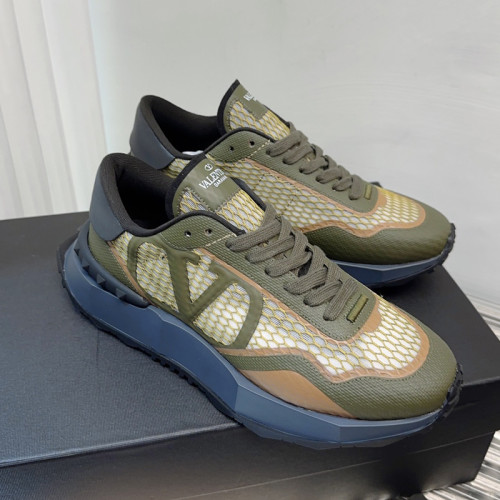 Valentino Womens Shoes Sneakers Leather Luxury Brand Women Rockstud Untitled Shoes with Original Box Whatsapp【+1-3239614486】