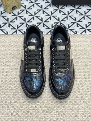 Philipp Plein Men Shoes Sneakers Low Top Sneaker Fashion Design Luxury Brand Trainer Predator TM with Original Box Whatsapp【+1-3239614486】