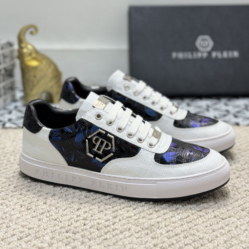 Philipp Plein Men Shoes Sneakers Low Top Sneaker Fashion Design Luxury Brand Trainer Predator TM with Original Box Whatsapp【+1-3239614486】