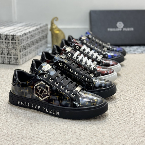 Philipp Plein Men Shoes Sneakers Low Top Sneaker Fashion Design Luxury Brand Trainer Predator TM with Original Box Whatsapp【+1-3239614486】
