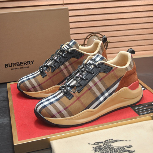 Burberry Men Shoes Fashion Sneakers Luxury Brand Vintage Cotton Sneaker with Original Box Whatsapp【+1-3239614486】