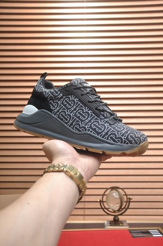 Burberry Men Shoes Fashion Sneakers Luxury Brand Vintage Cotton Sneaker with Original Box Whatsapp【+1-3239614486】