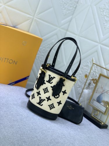 Louis Vuitton Womens Shoulder Bags Handbags Luxury Brand Nano Bucket Other Monogram Canvas M82418 Fashion Whatsapp【+1-3239614486】