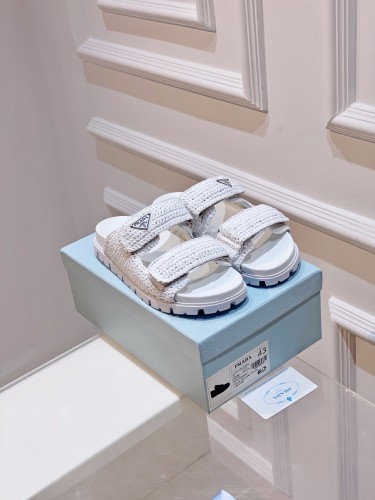 Prada Womens Shoes Casual Shoes Sandals Slippers Luxury Brand with Original Box Whatsapp【+1-3239614486】
