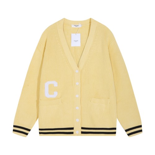 Celine Cardigan Men Womens Knit Cardigan Luxury Brand Womens Knitwear Top Quality Whatsapp【+1-3239614486】