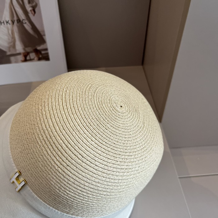 Hermes Womens Hats Luxury Brand Design Hermes Bucket Hat Straw Hat with Original Box Whatsapp 【+1-3239614486】