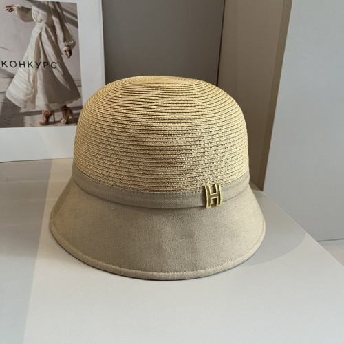 Hermes Womens Hats Luxury Brand Design Hermes Bucket Hat Straw Hat with Original Box Whatsapp 【+1-3239614486】