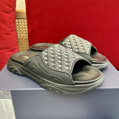 Dior Men Shoes Sandals Luxury Brand Fashion DIOR AQUA SANDAL Black Dior Oblique Jacquard with Original Box 3SA135ZSA_H969 Whatsapp【+1-3239614486】