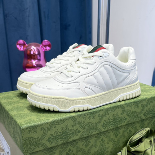 Gucci Mens Shoes Sneakers Luxury Brand Fashion Men's Gucci Re-Web trainer in white leather with Original Box Whatsapp【+1-3239614486】