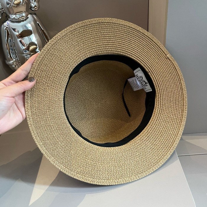Hermes Womens Hats Luxury Brand Design Hermes Bucket Hat Straw Hat with Original Box Whatsapp 【+1-3239614486】