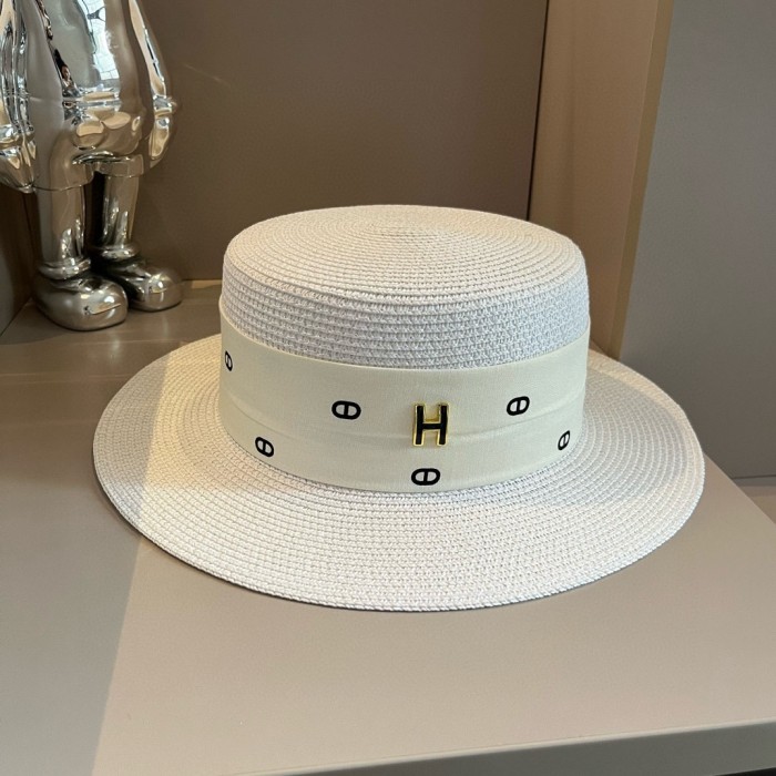 Hermes Womens Hats Luxury Brand Design Hermes Bucket Hat Straw Hat with Original Box Whatsapp 【+1-3239614486】