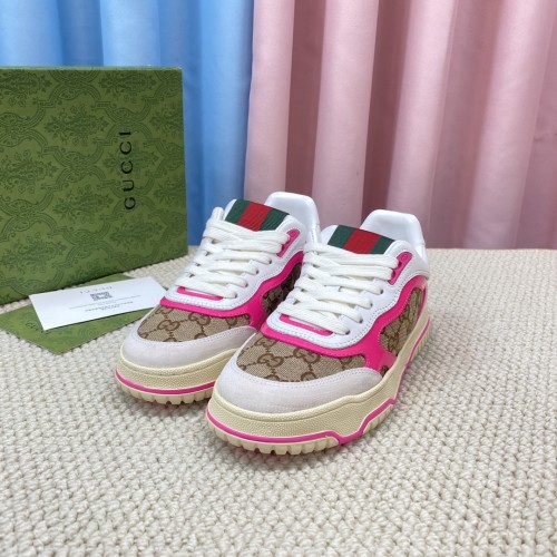 Gucci Mens Shoes Sneakers Luxury Brand Fashion Men's Gucci Re-Web trainer in leather with Original Box Whatsapp【+1-3239614486】